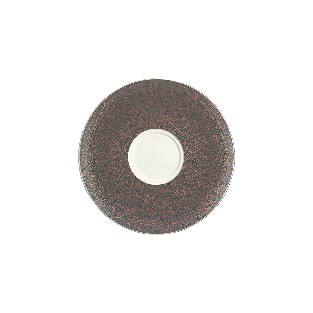 Pearls, Untertasse rund mit Doppelspiegel 211 mm metallic copper